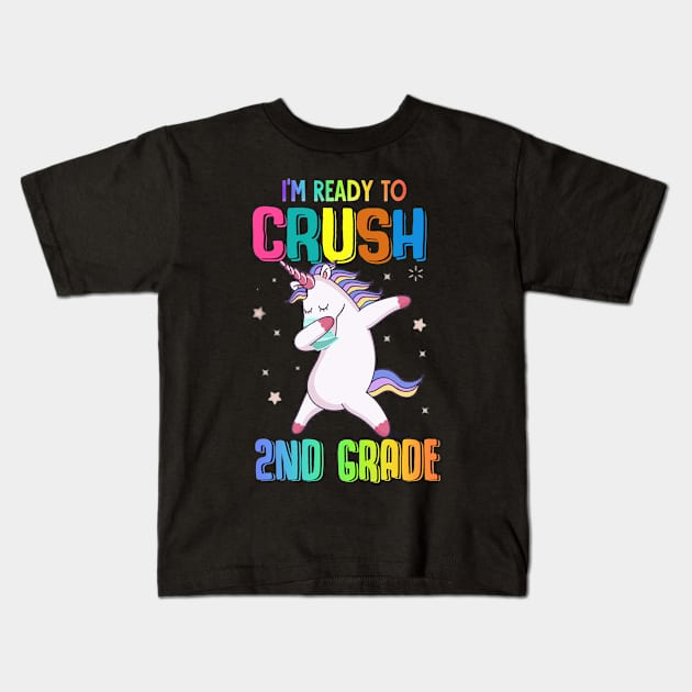 Tee - Unicorn I'm ready to crush 2ND Grade 2020 Kids T-Shirt by JiiKo